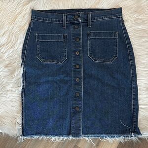 Levi's Denim Button Front Skirt